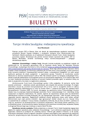Turcja i Arabia Saudyjska: niebezpieczna rywalizacja