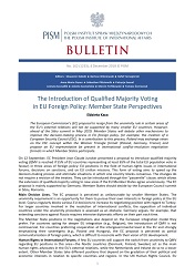 The Introduction of Qualified Majority Voting in EU Foreign Policy: Member State Perspectives