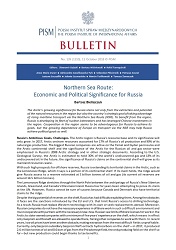 Northern Sea Route: Economic and Political Significance for Russia