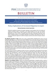 Policy Implications of Increased Migration to Spain