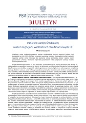 Państwa Europy Środkowej wobec negocjacji wieloletnich ram finansowych UE