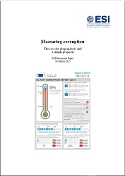 MEASURING CORRUPTION. The case for deep analysis and a simple proposal Cover Image