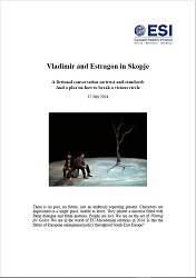 VLADIMIR AND ESTRAGON IN SKOPJE. A fictional Conversation on Trust and Standards and a Plea on how to break a Vicious Circle Cover Image