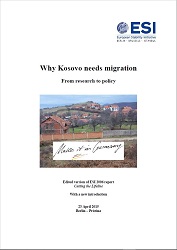 WHY KOSOVO NEEDS MIGRATION. From research to policy Cover Image