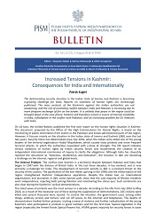 Increased Tensions in Kashmir: Consequences for India and Internationally