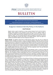 Bulgaria’s National Identity Policy in the Balkans