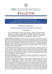 Likely Consequences of Council of Europe Concessions to Russia