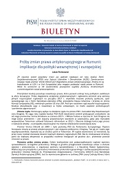 Attempts to Weaken Romania’s Anti-Corruption Law: Implications for Internal and European Policy