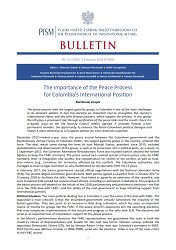 The Importance of the Peace Process for Colombia’s International Position