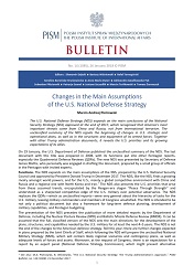 Changes in the Main Assumptions of the U.S. National Defense Strategy