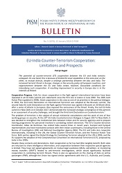 EU-India Counter-Terrorism Cooperation: Limitations and Prospects Cover Image