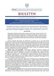 Legal Issues Related to the Application of the Gas Directive to Gas Pipelines between the EU and Third Countries