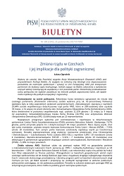 The Change of Government in the Czech Republic and the Implications on Its Foreign Policy Cover Image