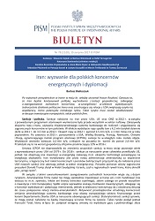 Iran: wyzwanie dla polskich koncernów energetycznych i dyplomacji