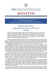 Polityka USA w NATO: zapowiedź kontynuacji i ryzyko zmian