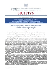 Perspektywy relacji turecko-amerykańskich w kontekście wojny w Syrii
