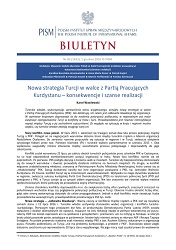 Nowa strategia Turcji w walce z Partią Pracujących Kurdystanu – konsekwencje i szanse realizacji