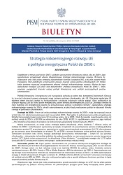 Strategia niskoemisyjnego rozwoju UE a polityka energetyczna Polski do 2050 r.
