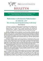 The Netherlands Referendum on the EU–Ukraine Association Agreement: What Is the Effect of the “No” Vote?