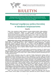 Potencjał współpracy polsko-litewskiej w dziedzinie bezpieczeństwa
