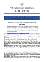 France and African Debt: Testing Multilateralism