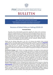 Revision of British Policy on Halting COVID-19