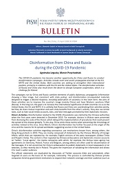 Disinformation from China and Russia during the COVID-19 Pandemic Cover Image