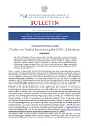 The Government Gains: The German Political Scene during the COVID-19 Pandemic