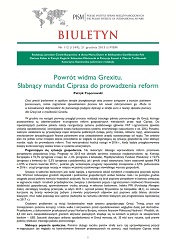 Return of the Spectre of a Grexit: The Effects of the Weakening Mandate for Tsipras’ Reform Programme