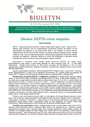Ukraine: A DCFTA after All Cover Image