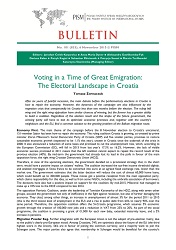 Voting in a Time of Great Emigration: The Electoral Landscape in Croatia