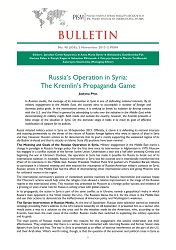 Russia’s Operation in Syria: The Kremlin’s Propaganda Game Cover Image