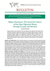 Balkan Dominoes: The Uncertain Future of the New Migration Route through Croatia and Slovenia