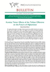 Kunduz Taken: Effects of the Taliban Offensive on the Future of Afghanistan