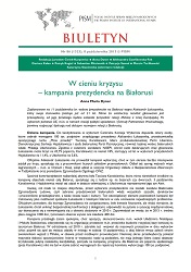 W cieniu kryzysu – kampania prezydencka na Białorusi