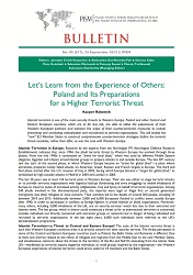 Let’s Learn from the Experience of Others: Poland and Its Preparations for a Higher Terrorist Threat