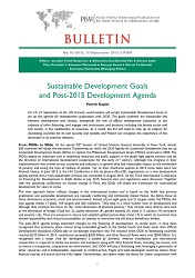Sustainable Development Goals and Post-2015 Development Agenda