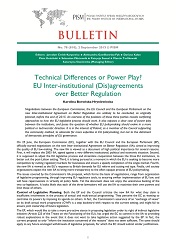Technical Differences or Power Play? EU Inter-institutional (Dis)agreements over Better Regulation