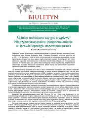 Różnice techniczne czy gra o wpływy? Międzyinstytucjonalne (nie)porozumienie w sprawie lepszego stanowienia prawa