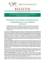 Post-Greek Crisis Reform of the Eurozone: Competitiveness on the Sidelines Cover Image