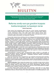 Reforma strefy euro po greckim kryzysie: konkurencyjność na bocznym torze