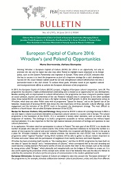 European Capital of Culture 2016: Wrocław’s (and Poland’s) Opportunities