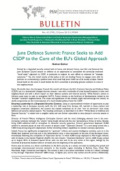 June Defence Summit: France Seeks to Add CSDP to the Core of the EU’s Global Approach Cover Image