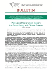 Polish Local Government Support for Green Energy and Climate Projects