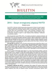 2016 - Summit of NATO's Strategic Adaptation Cover Image