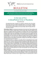 In the Line of Fire: A (Geo)Political Crisis in Macedonia