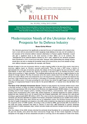 Modernisation Needs of the Ukrainian Army: Prospects for Its Defence Industry Cover Image