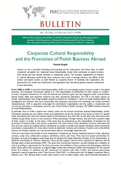 Corporate Cultural Responsibility and the Promotion of Polish Business Abroad