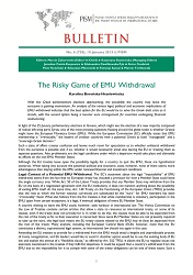 The Risky Game of EMU Withdrawal