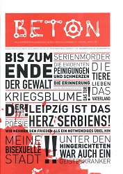 BETON - KULTURPROPAGANDABEILAGE BETON, SPEZIALAUSGABE, 01. LEIPZIG, MÄRZ 2011